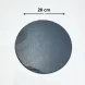 #SLT20R; Slate serving board round 20cm