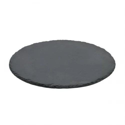 #SLT20R; Slate serving board round 20cm