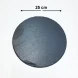 #SLT25R;  Slate serving board round 25cm