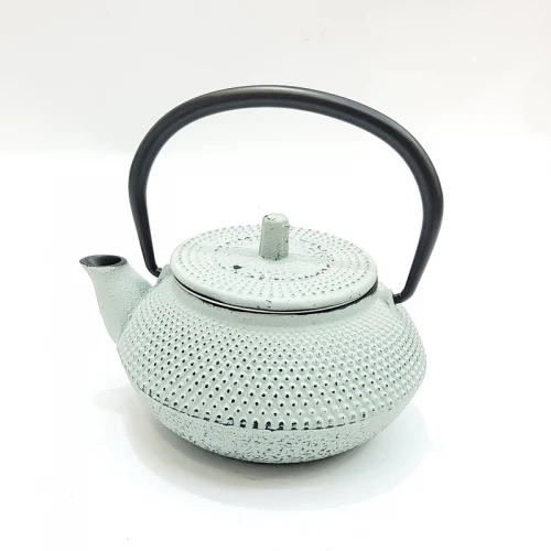 #SQ3475-G2; Cast iron tea pot 0.6L #G. Green 