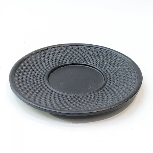 #SQ3673; Cast iron cup saucer