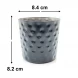 #SVCH8S-BK;  Fries cup hammered 8.4x8.2cm BK