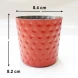 #SVCH8S-R;  Fries cup hammered 8.4x8.2cm R