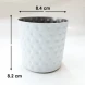 #SVCH8S-WT;  Fries cup hammered 8.4x8.2cm WT