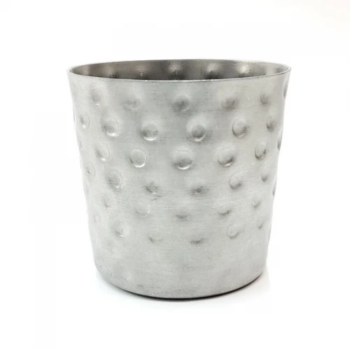 #SVH8V-C;  Fries cup hammered 8.4x8.2cm #V