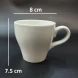 #TL180-WT; Coffee cup + saucer 180ml #T / WT 