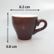 #TL80-BN; Coffee cup + saucer 80ml #T /BN