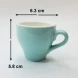 #TL80-LBL; Coffee cup + saucer 80ml #T /LBL