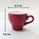 #TL80-R; Coffee cup + saucer 80ml #T /R