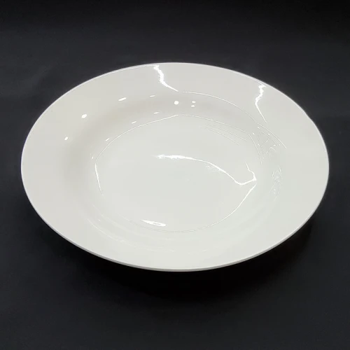 #TP8; Ceramic soup plate 8" white