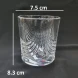 #W5408K; Glass cup 225ml/8oz
