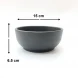 #YY2115; Cast iron bowl 15cm Rd. + wood