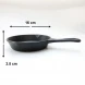 #YY2150-16W; Cast iron pan round 16cm + Wood