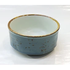 #KK4951-BL; Ceramic 4" soup bowl #BL